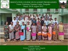 Orientation course on Flagship programme3